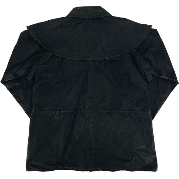 Outback Trading Men's Bush Trader Waterproof Western Oilskin Jacket Black Small - Picture 2 of 12